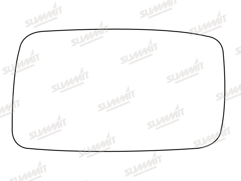 Summit Stick-On Standard Mirror Glass fits VW Golf Mk3 Seat Cordoba LHS Summit - Dynamic Drive