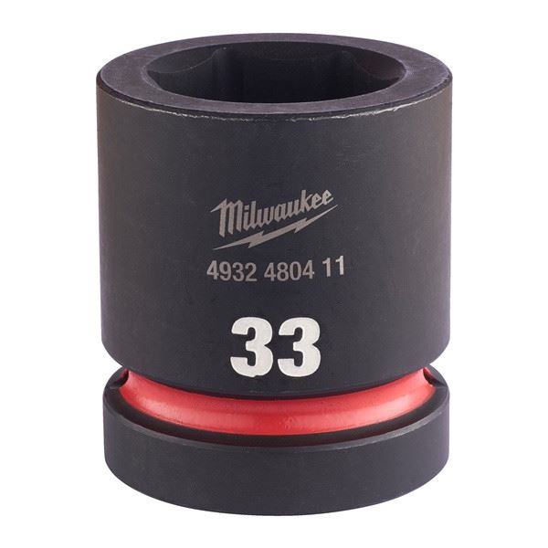 Milwaukee 33mm 1 Impact Socket Std-1Pc New 4932480411 Milwaukee - Dynamic Drive