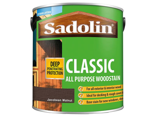 Sadolin Classic Wood Protection Jacobean Walnut 2.5 litre Sadolin - Dynamic Drive