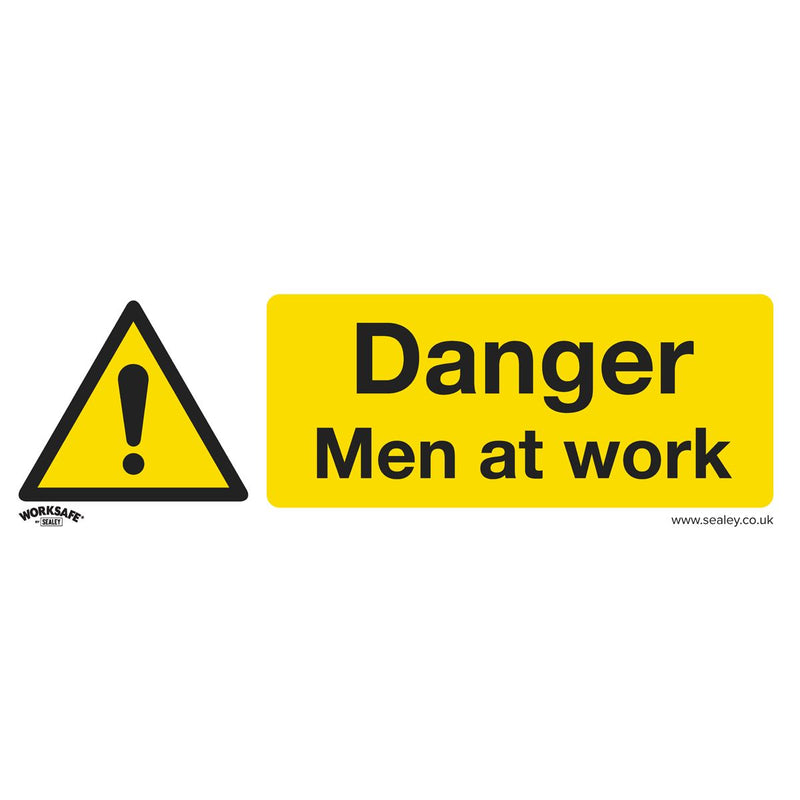 Sealey Warning Safety Sign Danger Men At Work Rigid Plastic SS46P1 Sealey - Dynamic Drive