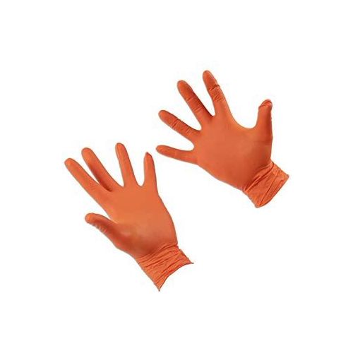 Connect Grippaz Large Orange Nitrile Gloves Box 50pc/25 Pairs 37301 Tool Connection - Dynamic Drive