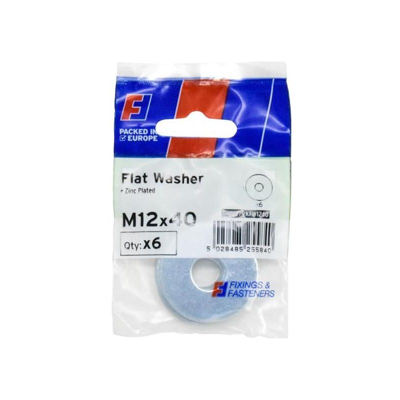 Forgefix Flat Washers ZP M12 x 40mm ForgePack 6 ForgeFix - Dynamic Drive