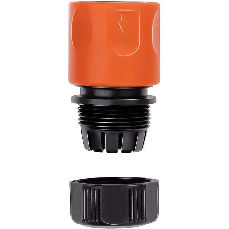 Black+Decker Garden Hose Connectors Set Of 4 - 2 X Water Stops, Spacer Elements - Black/Orange Black+Decker - Dynamic Drive