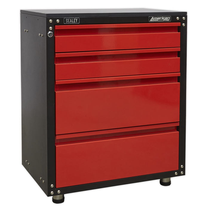 Sealey Modular 4 Drawer Cabinet with Worktop 665mm APMS84 Sealey - Dynamic Drive