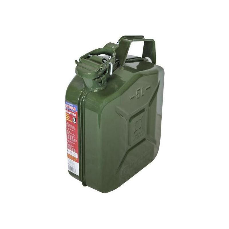 Faithfull Green Steel Jerry Can 5 litre Faithfull - Dynamic Drive