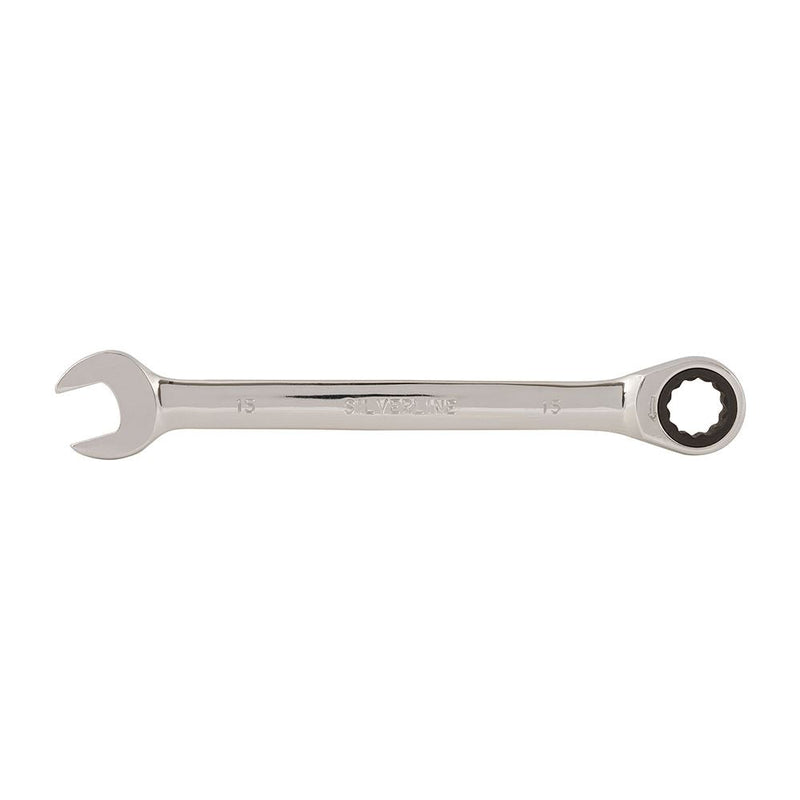 Silverline Fixed Head Ratchet Spanner 15mm Silverline - Dynamic Drive