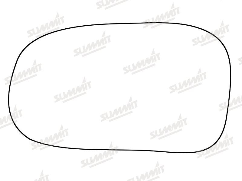 Summit Stick-On Standard Mirror Glass fits Rover 400 LHS Summit - Dynamic Drive