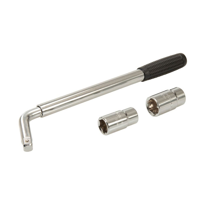 SS5324 Silverline Telescopic Wheel Brace 1/2" 17, 19, 21 & 23mm 491372 Silverline - Dynamic Drive