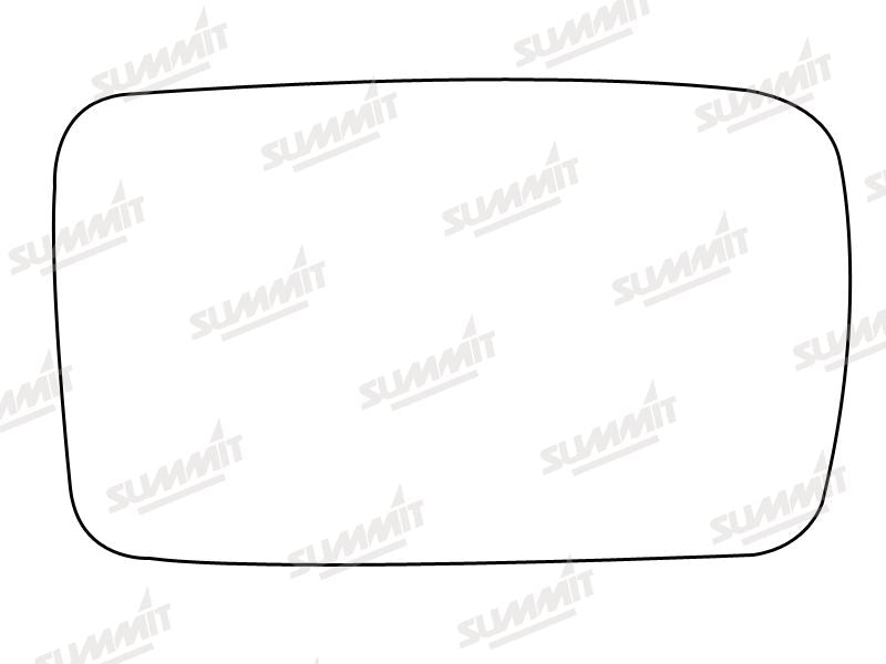 Summit Stick-On Standard Mirror Glass fits Seat Ibiza RHS Summit - Dynamic Drive