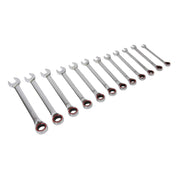 Sealey Reversible Ratchet Combination Spanner Set 12pc Metric Platinum Series Sealey - Dynamic Drive