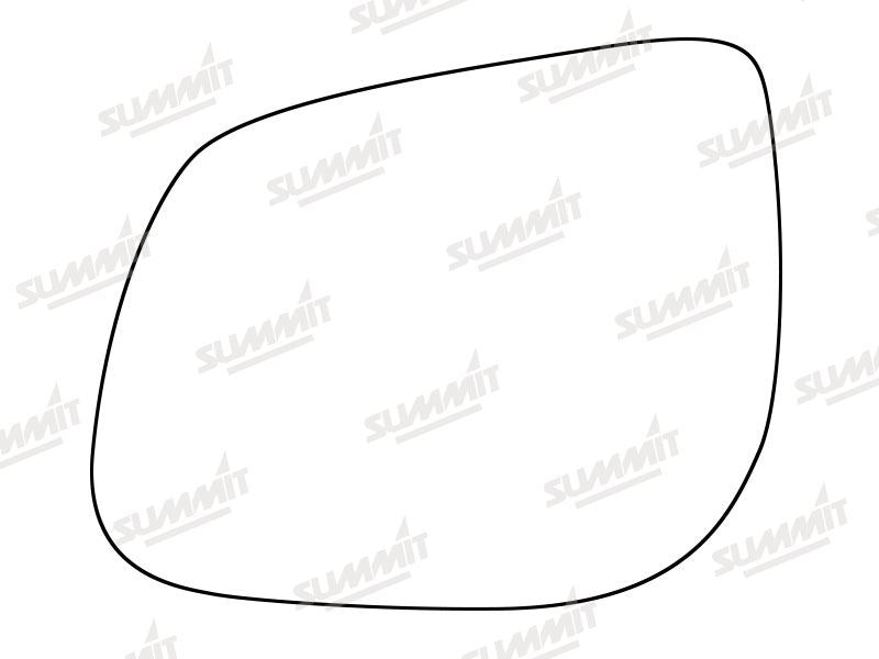 Summit Stick-On Standard Mirror Glass fits Kia Picanto 12 on LHS Summit - Dynamic Drive