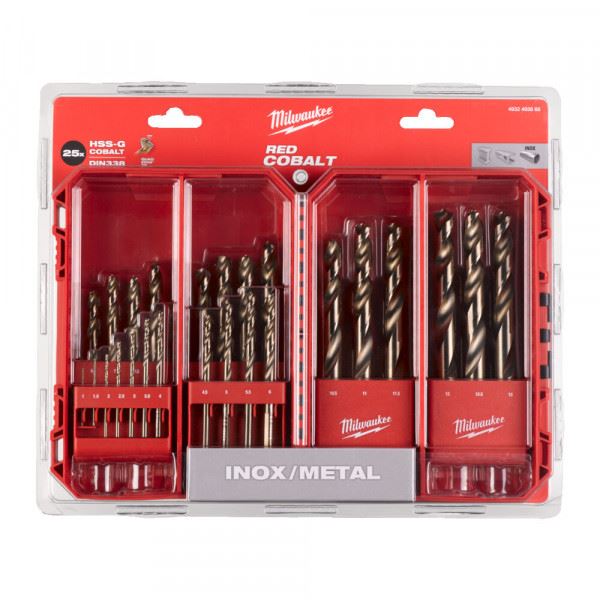 Milwaukee Red Cobalt Hss-Ground Set (25Pc) Milwaukee - Dynamic Drive
