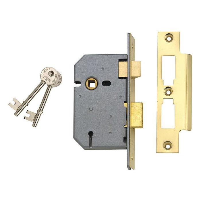 Union 2277 3 Lever Mortice Sashlock Satin Chrome 65mm 2.5in Box UNION - Dynamic Drive