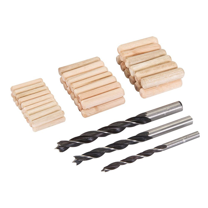 Silverline Dowel & Bit Set 47pce 6, 8 & 10mm Silverline - Dynamic Drive