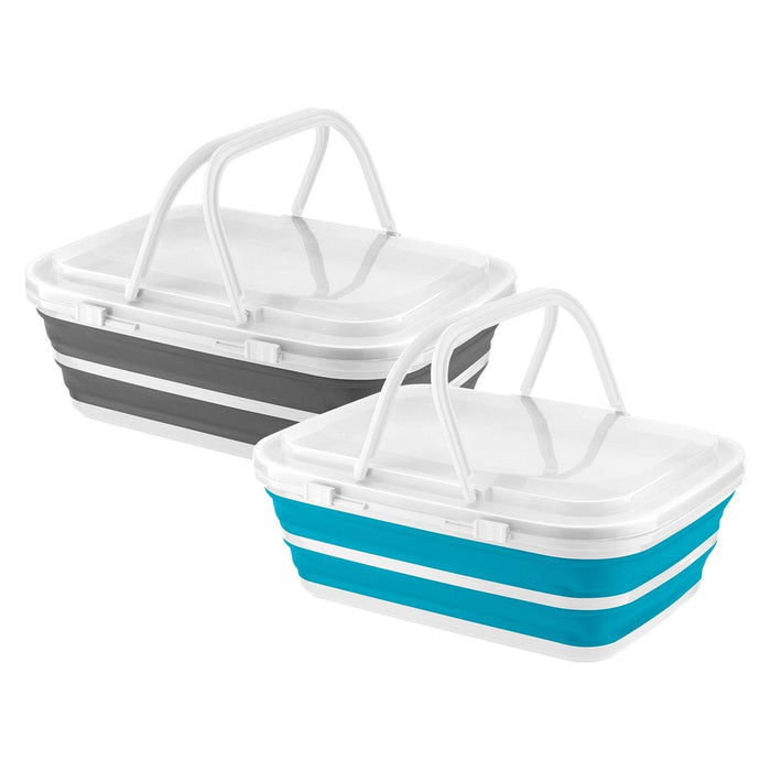 Collapsible-wares picnic basket and cooler K0207 Quest - Dynamic Drive