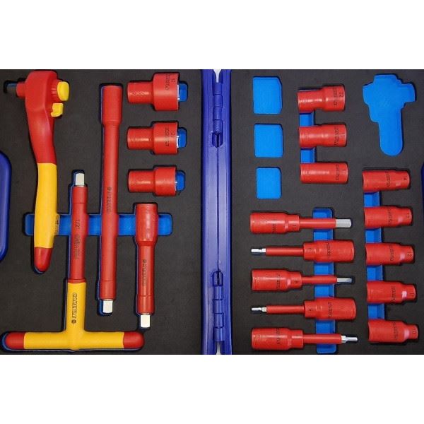 Carlyle Hand Tools 20Pc 1/2Dr Insulated Socket Set Vde NCEH020S Caryle Tools - Dynamic Drive