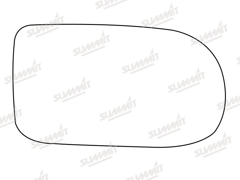 Summit Stick-On Standard Mirror Glass fits Renault Espace Mk2 RHS Summit - Dynamic Drive