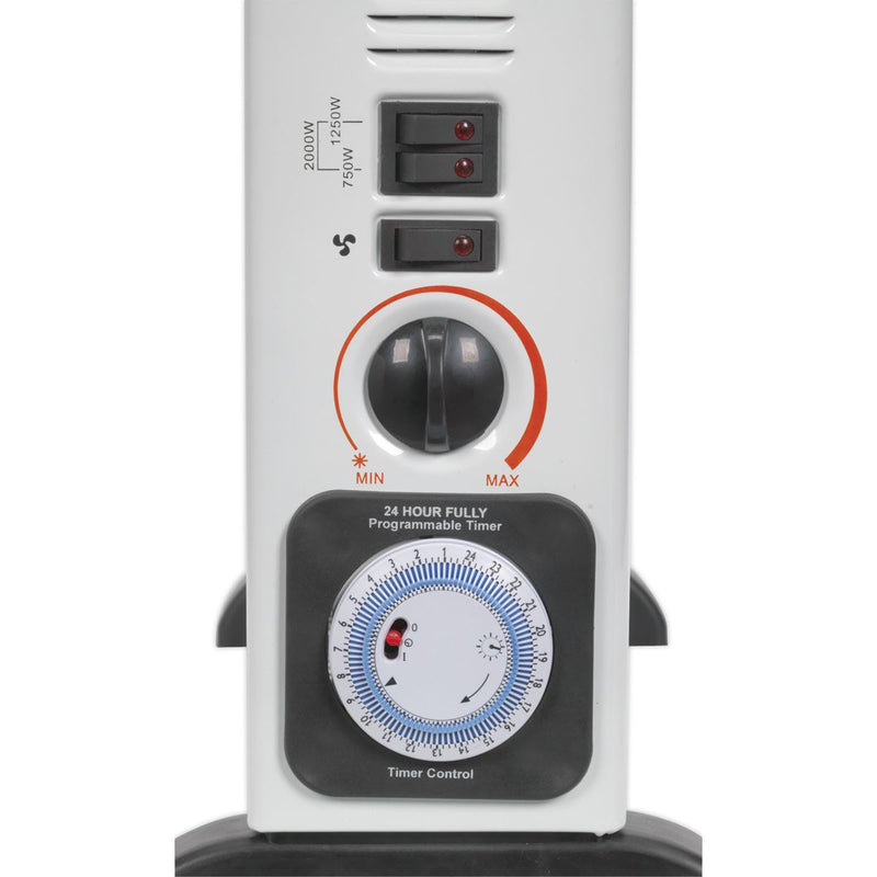Sealey Convector Heater 2000W/230V with Turbo Timer & Thermostat CD2005TT Sealey - Dynamic Drive