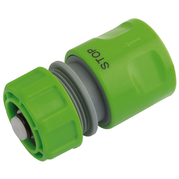Draper Hose Connector with Water Stop Feature (1/2") 25902 Draper - Dynamic Drive
