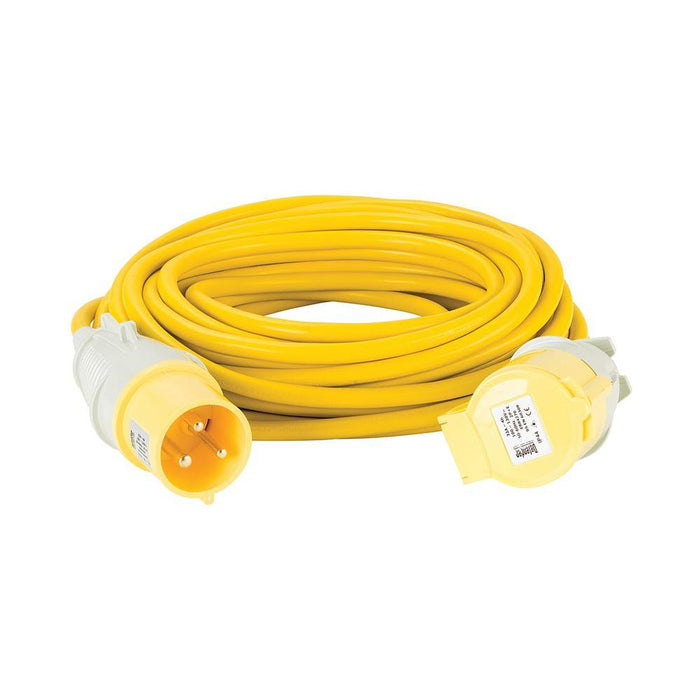 Defender Extension Lead Yellow 4mm2 32A 14m 110V Defender - Dynamic Drive