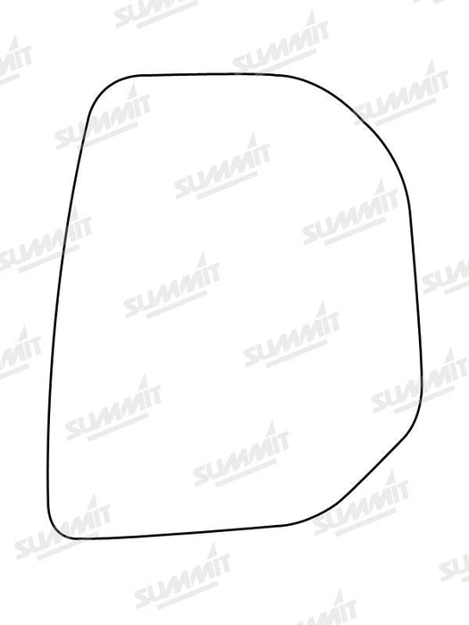 Summit Non-Heated Base Plate With Commercial Mirror Glass fits Peugeot Partner, Citroen Berlingo RHS Summit - Dynamic Drive