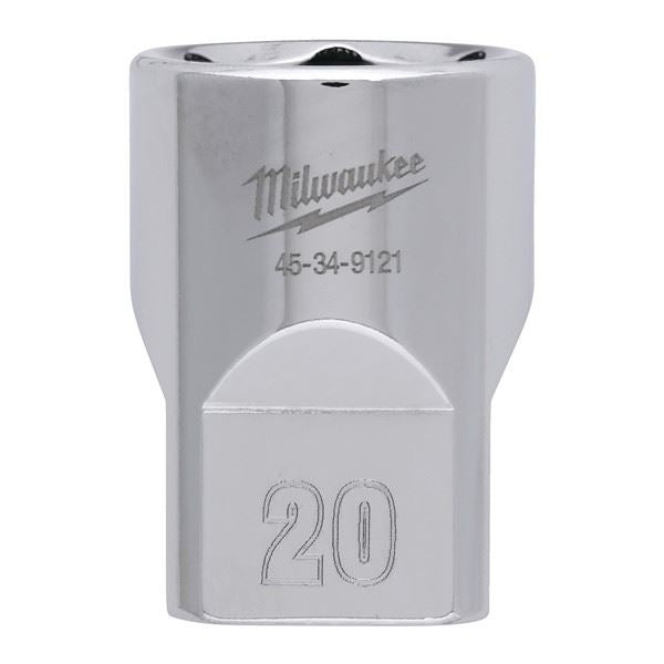 Milwaukee 1/2 Drive Socket Metric Standard 20mm -2 4932480018 Milwaukee - Dynamic Drive