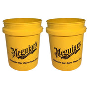 2x Meguiar's RG203 Yellow 5 US Gallon Bucket Meguiar's - Bars 4 Cars