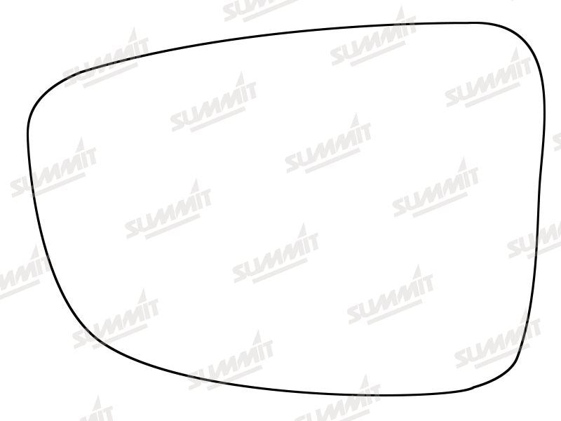 Summit Stick-On Standard Mirror Glass fits Mazda 3 14 on LHS Summit - Dynamic Drive