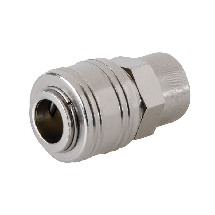 Silverline Euro Air Line Female Thread Quick Coupler 1/4" BSP Silverline - Dynamic Drive