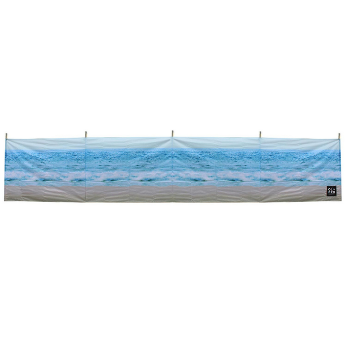 Olpro The Beach 5 Pole Windbreak (Wooden poles) 140CM High Olpro - Dynamic Drive