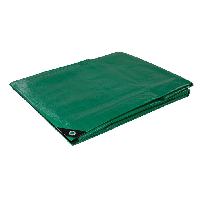 Silverline Heavy Duty Tarpaulin Cut 3 x 4m / Actual 2.85 x 3.9m Silverline - Dynamic Drive
