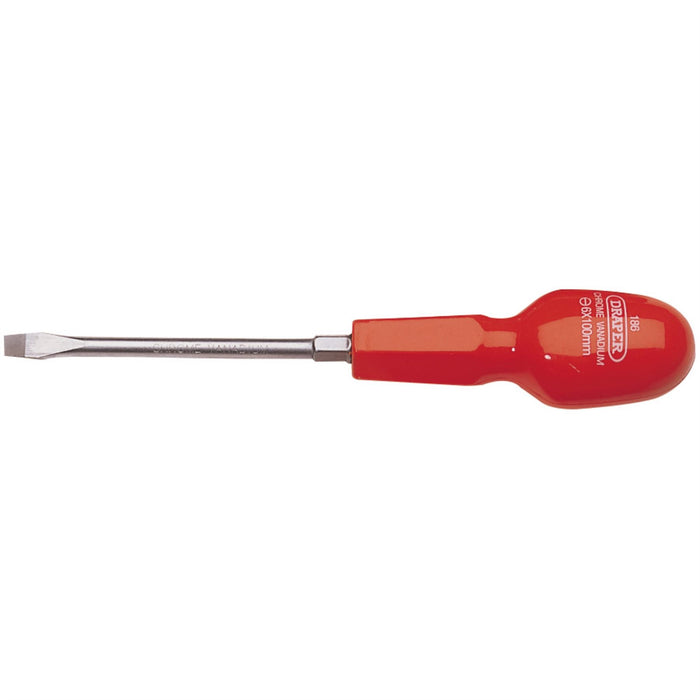 Draper Plain Slot Cabinet Pattern Screwdriver, 6 x 100mm 14080 Draper - Dynamic Drive