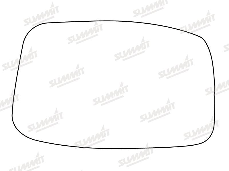 Summit Stick-On Standard Mirror Glass fits Peugeot 807 02 on RHS Summit - Dynamic Drive