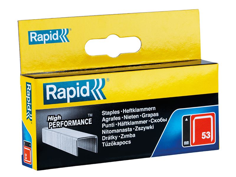 Rapid 53/10B 10mm Galvanised Staples (Box 2500) Rapid - Dynamic Drive