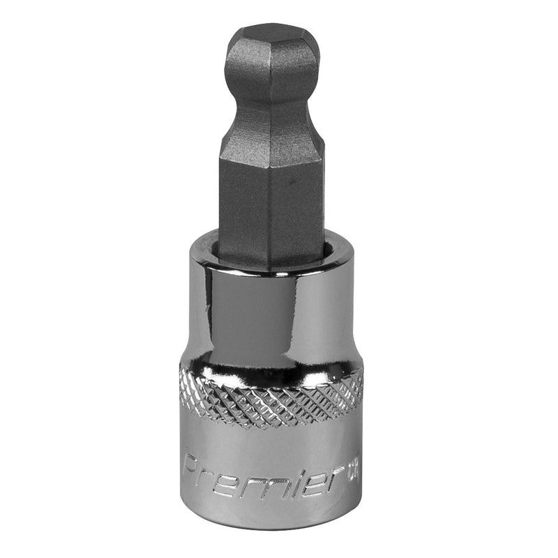 Sealey Ball-End Hex Socket Bit 9mm 3/8"Sq Drive SBBH007 Sealey - Dynamic Drive