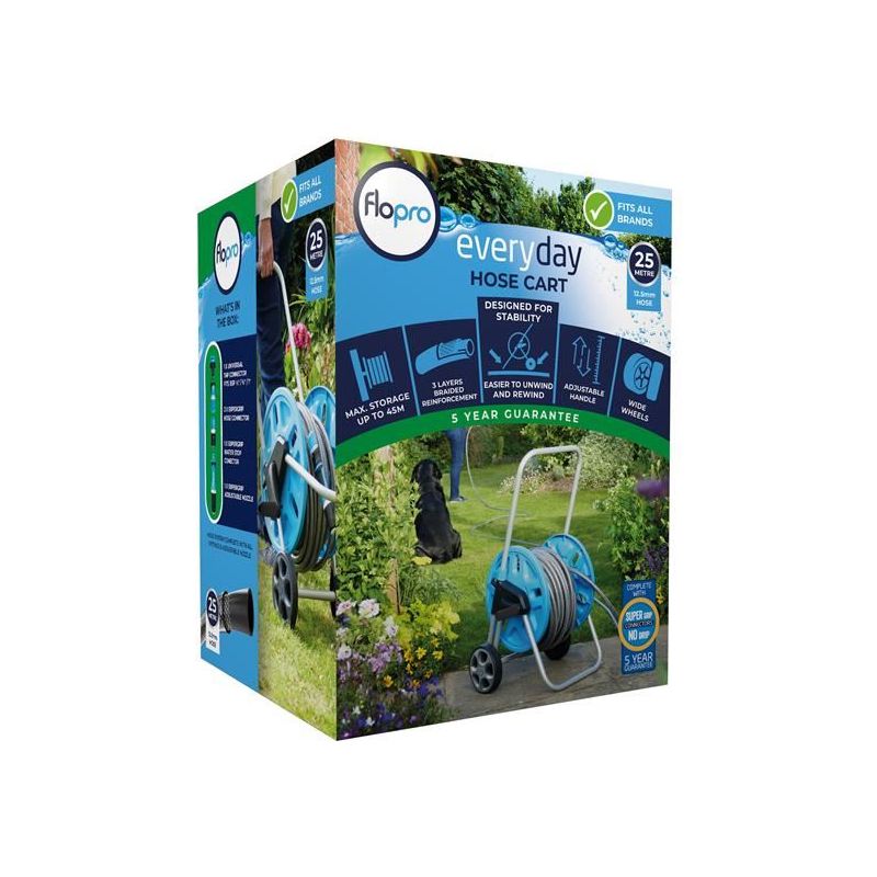Flopro Everyday Hose Cart & 25m Hose Flopro - Dynamic Drive