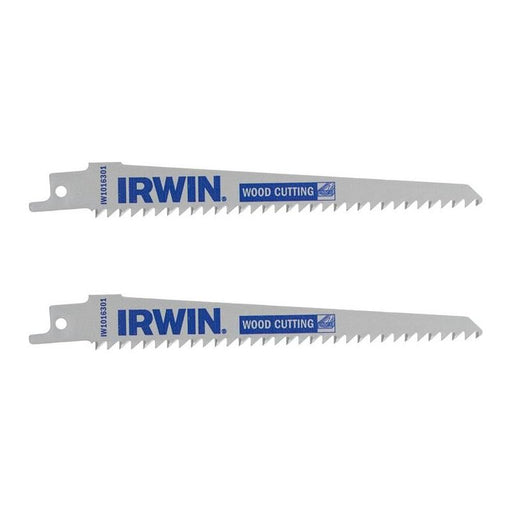 Irwin® Sabre Saw Blade Wood/PVC Cutting 152mm Pack of 2 IRWIN® - Dynamic Drive