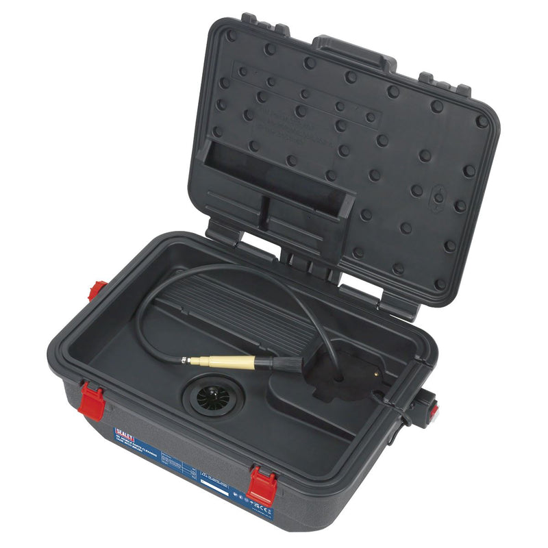 Sealey Mobile Parts Cleaning Tank with Brush SM222 Sealey - Dynamic Drive