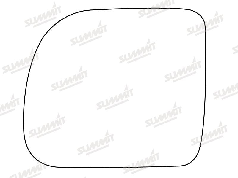 Summit Stick-On Standard Mirror Glass fits Renault Kangoo 98 on LHS Summit - Dynamic Drive