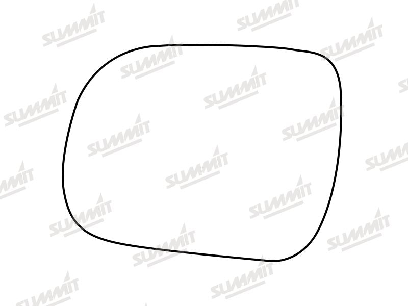 Summit Stick-On Standard Mirror Glass fits Toyota Hilux 05 to 16 LHS Summit - Dynamic Drive