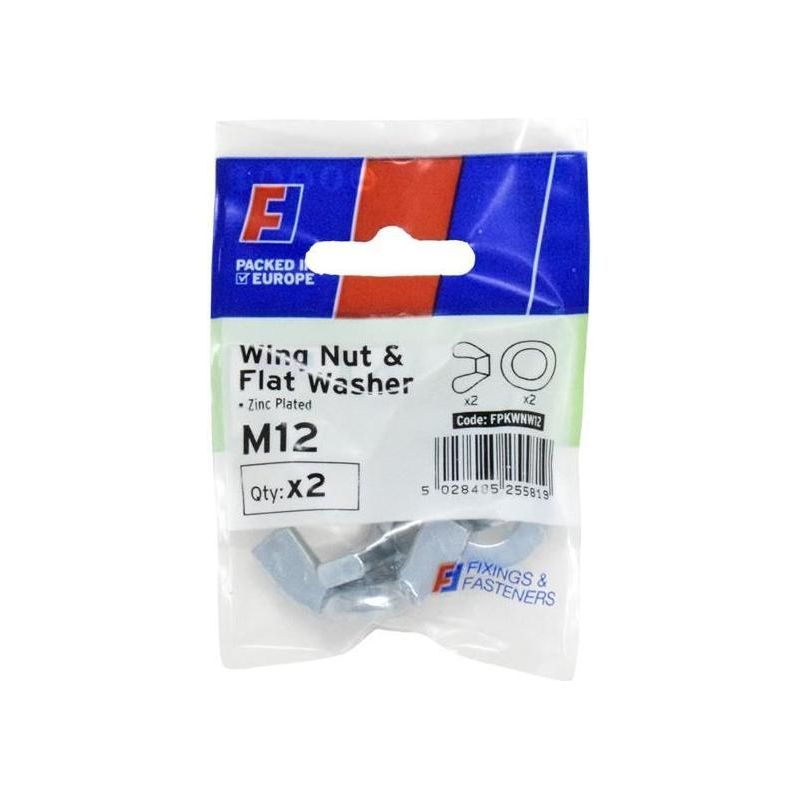 Forgefix Wing Nut & Washer M12 ForgePack 2 ForgeFix - Dynamic Drive