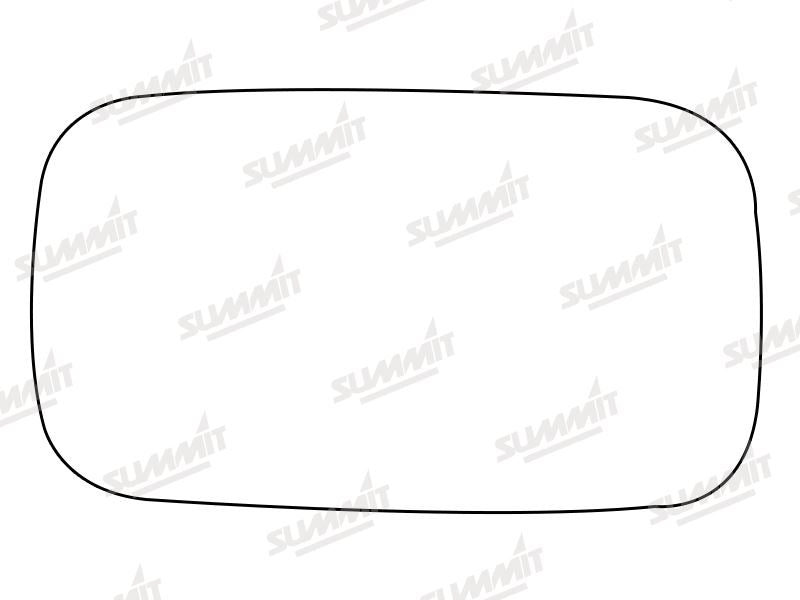 Summit Stick-On Aspheric Mirror Glass fits Volvo V50 04 to 12 LHS Summit - Dynamic Drive