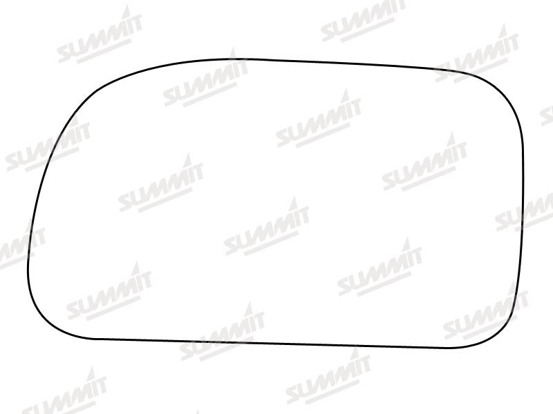 Summit Stick-On Standard Mirror Glass fits Mitsubishi Space Wagon LHS Summit - Dynamic Drive