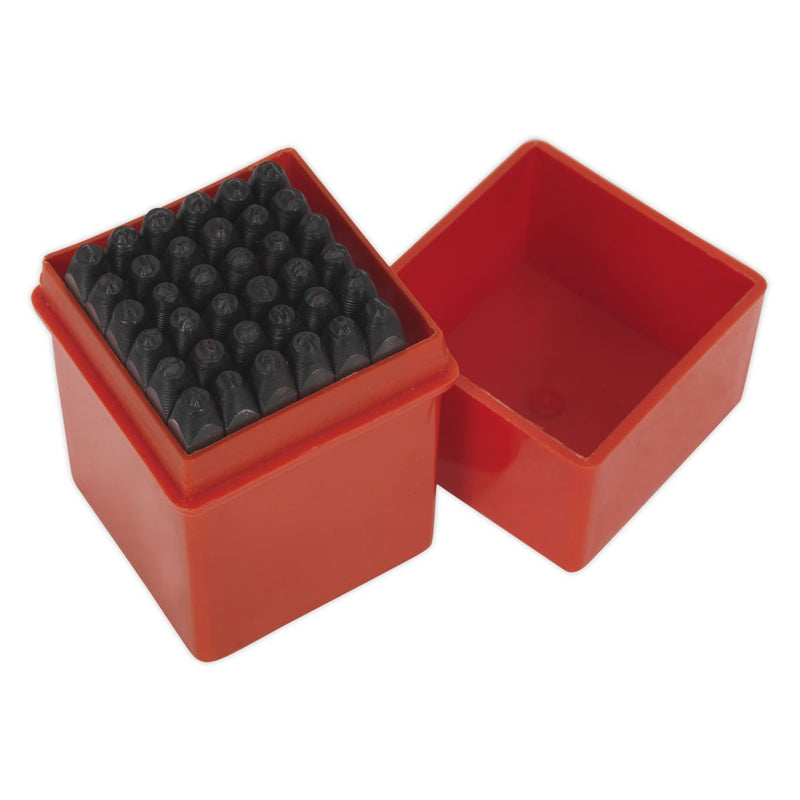 Sealey Letter & Number Punch Set 36pc 2.5mm AK8296 Sealey - Dynamic Drive