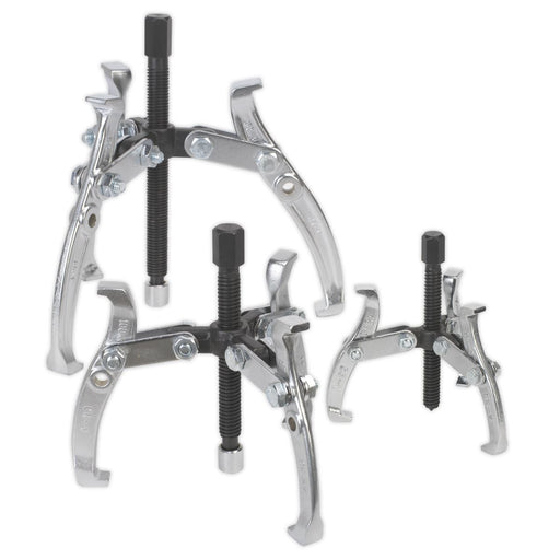 Sealey Triple Leg Gear Reversible Puller Set 3pc AK78 Sealey - Dynamic Drive