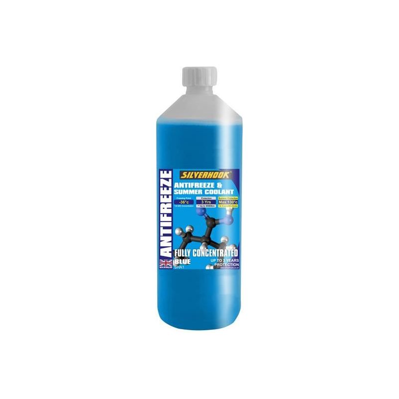 Silverhook Fully Concentrated Antifreeze Blue 1 litre Silverhook - Dynamic Drive