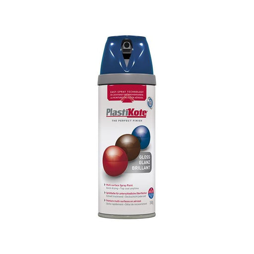 Plastikote Twist & Spray Gloss Royal Blue 400ml PlastiKote - Dynamic Drive