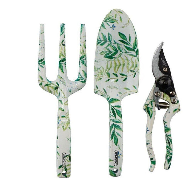 Draper Garden Tool Set with Floral Pattern (3 Piece) 08994 Draper - Dynamic Drive