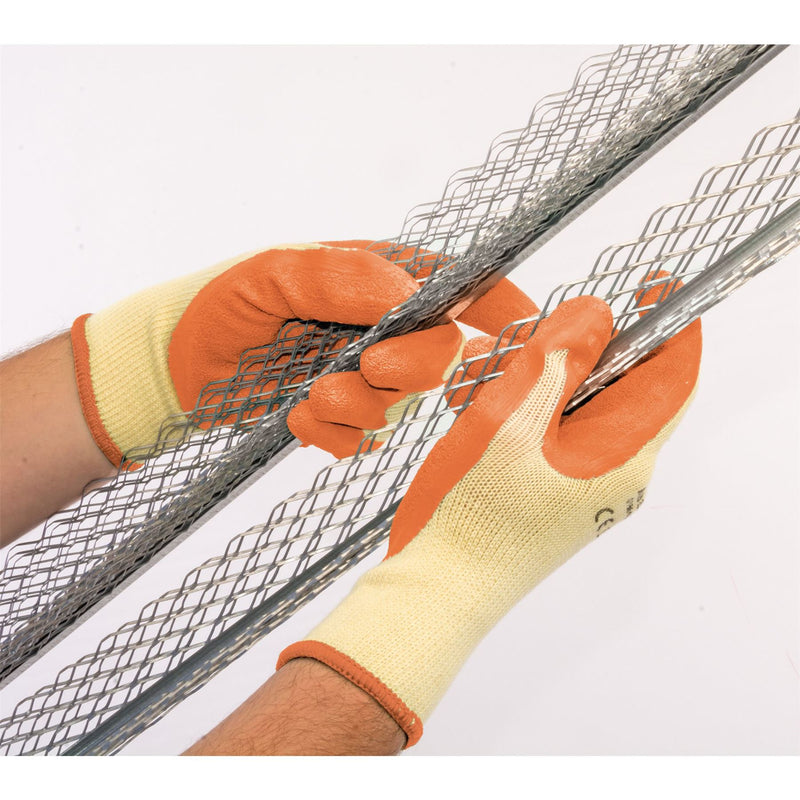 Draper Heavy Duty Latex Coated Work Gloves, Extra Large, Orange 82602 Draper - Dynamic Drive