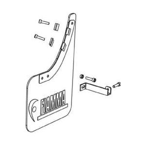 Fiamma Mud Flap Front (2) 06606-01- Fiamma - Dynamic Drive
